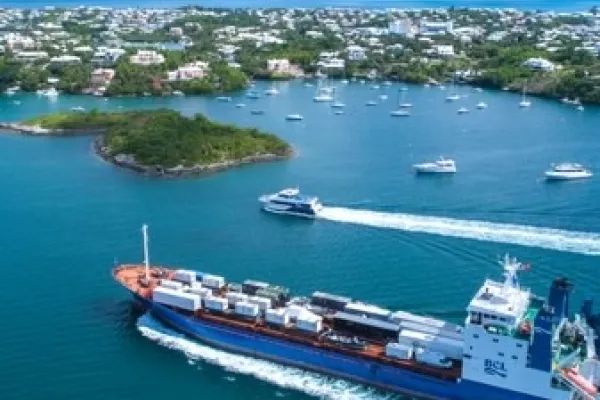 Above Bermuda – Aerial Shot Of Hamilton Harbour