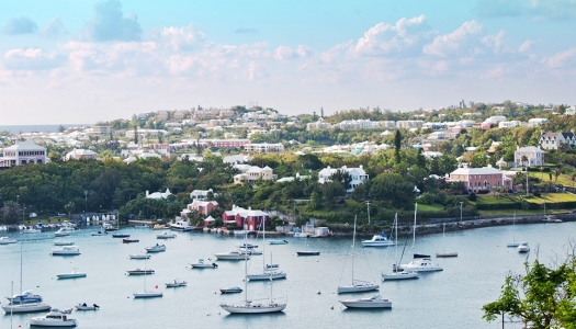 Aerial shot of Hamilton Harbour