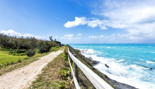 path along the coastline 