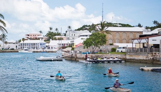 group of people kayaking