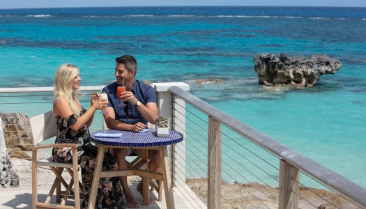 Arie and Lauren at a private table