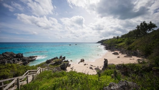 Walkway to Church Bay Beach