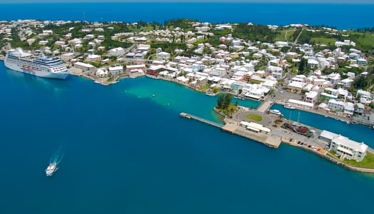 Aerial view of St Georges Harbour