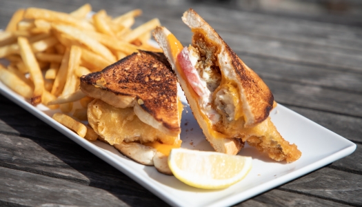 Fish sandwich from Swizzle Inn in Bermuda