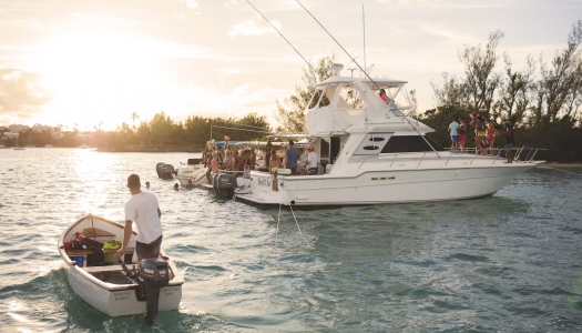 A raft up in Bermuda