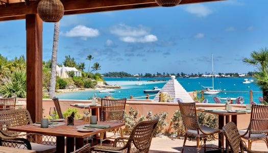 Exterior view of Cambridge Beaches dining area.