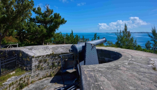 A view from the top of Fort Scaur.