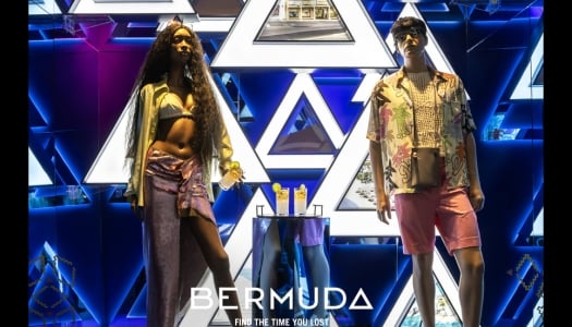 Bermuda window display at SAKS 5th Avenue