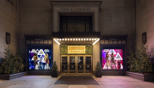 Bermuda window display at SAKS 5th Avenue