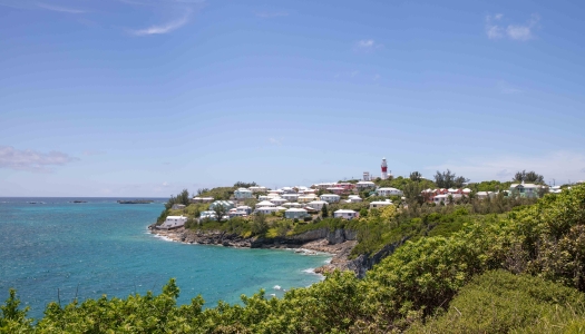 Land view of St. David's Lighthouse