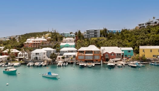 Aerial view of Flatt's Inlet.