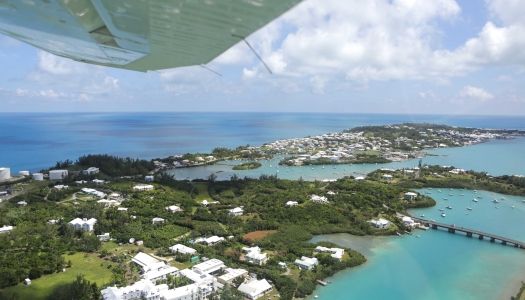 Aerial view from a plane.