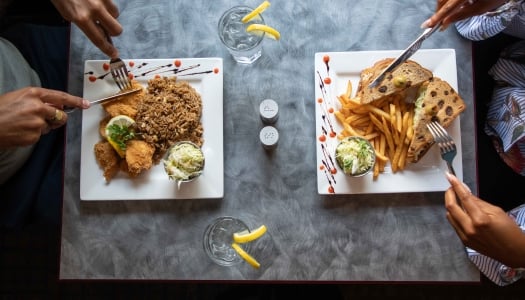 Birdseye view of a Bermudian food from Lost in the Triangle (LITT) 