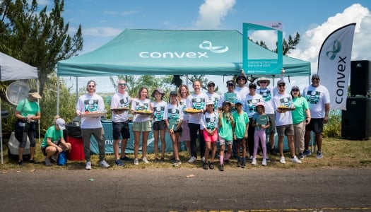 A group of volunteers during the Convex End to End.