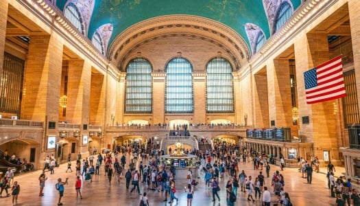 Interior view of Grand Central Station