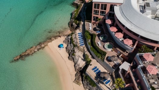 Birds eye view of Pompano Beach Club.