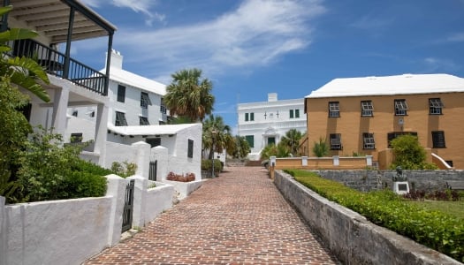 Exterior view of St. George's old buildings.
