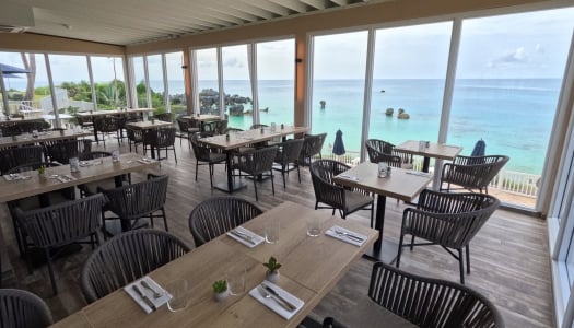 Interior view of Achilles restaurant.