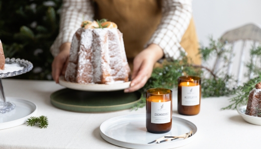 A festive view of product from Limestone & Cedar.