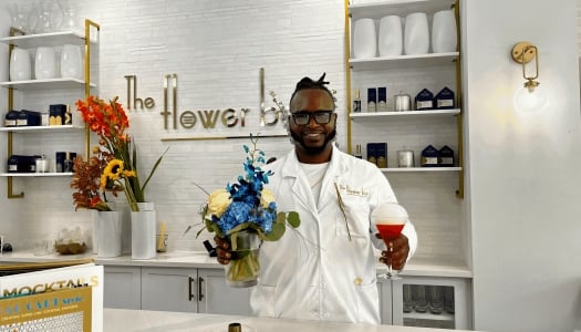 Interior view of The Flower Bar