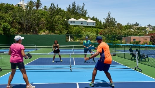 Pickle ball match