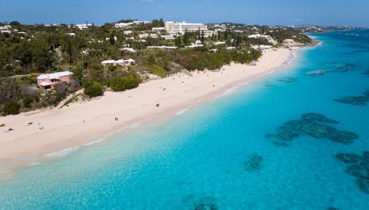 Elbow Beach - Aerial