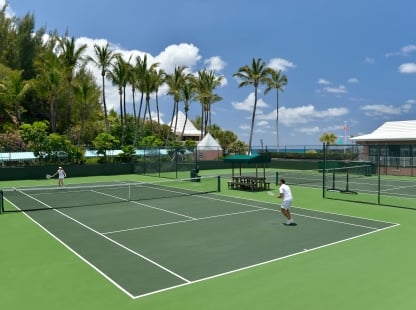 people playing tennis