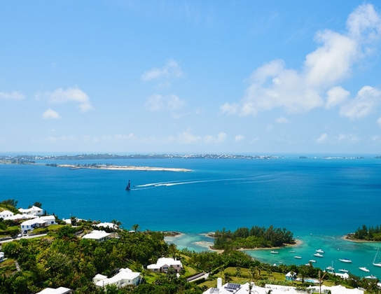 aerial view of Bermuda