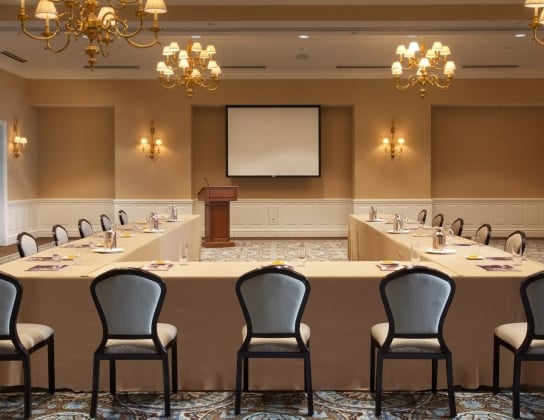 Interior view of Rosewood Bermuda meeting space.