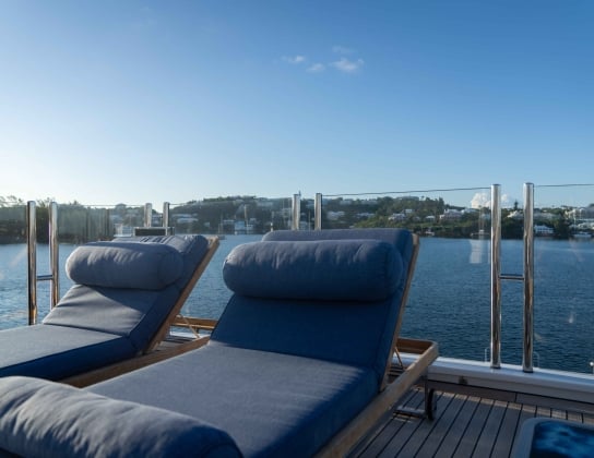 Exterior of Super Yacht
