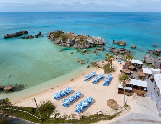 Aerial view of Tobacco Bay