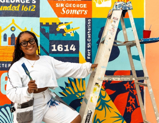 Augmented Reality Experience At The Unsettled Freedom Art Mural