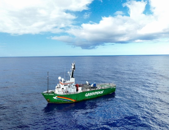 Greenpeace Ship Open Boat