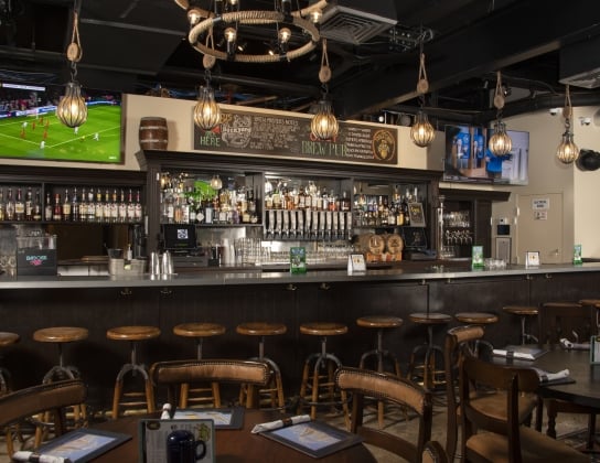 Frog & Onion Pub – Interior Bar Area At Frog & Onion