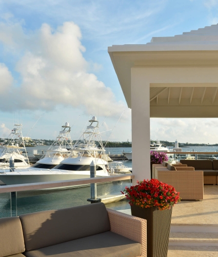 Yachts docked in Bermuda