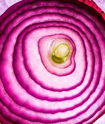 red onion cut into
