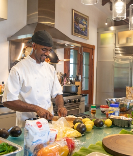Chef cooking