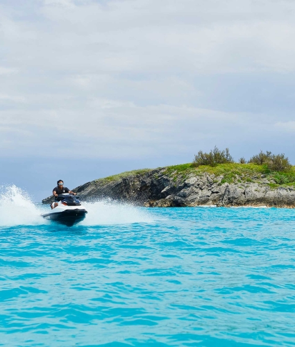 Person on a jet ski