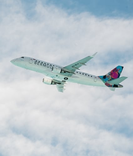 View of BermudAir plane.
