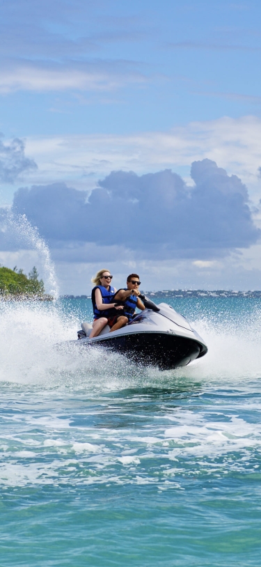 person on a seadoo