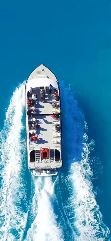 A group onboard a boat in Bermuda