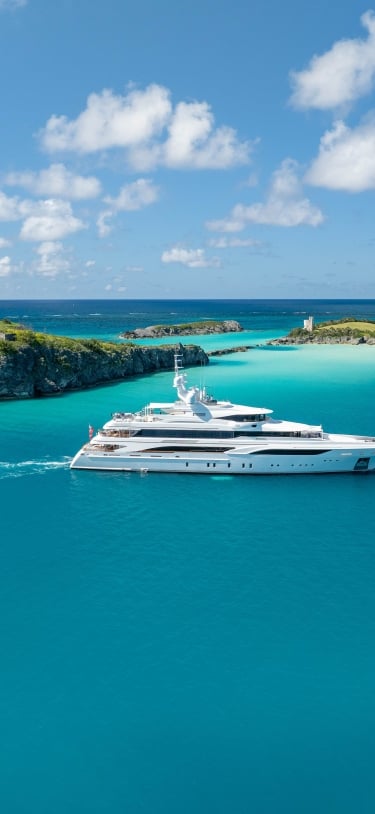 Super Yacht at Castle Island