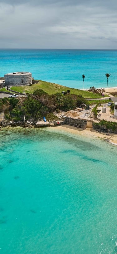 Aerial of achilles beach 