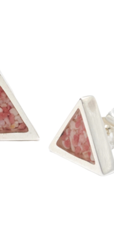 Crisson's Jewellers – Triangle Pink Sand Earrings