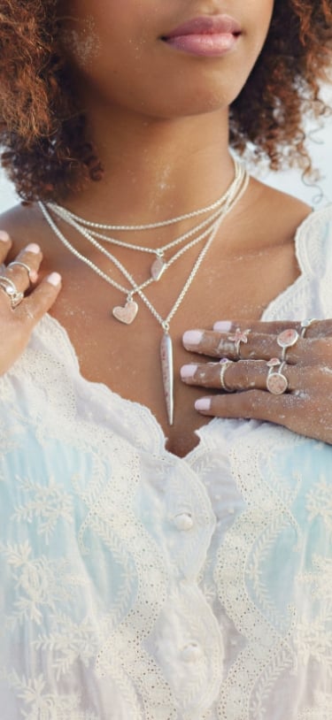 Alexandra Mosher Studio Jewellery – Pink Sand Stacks