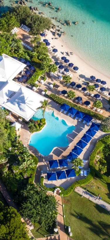 Grotto Bay Beach Resort & Spa – Bay Side Aerial