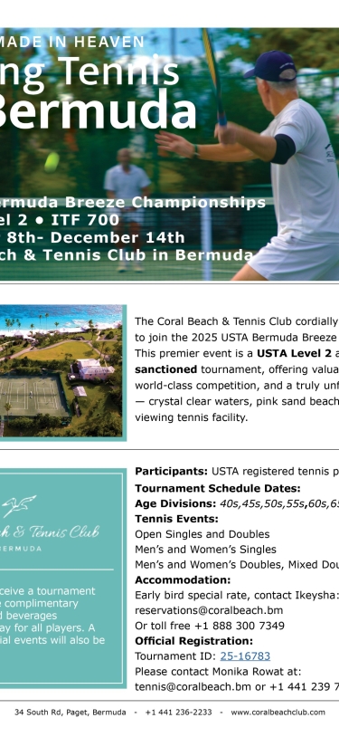 Coral Beach & Tennis Club – Bermuda Breeze Tennis Championships 2025