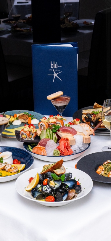 Blû Bar and Grill – Blu - Table Of Food