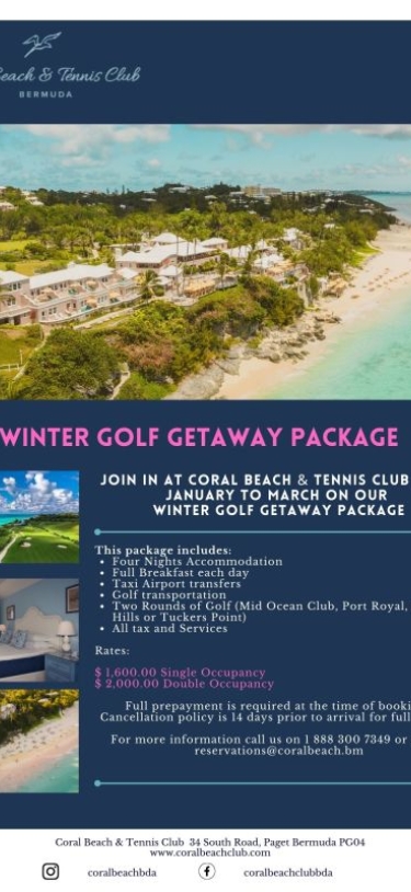 Coral Beach & Tennis Club – Winter Golf Getaway