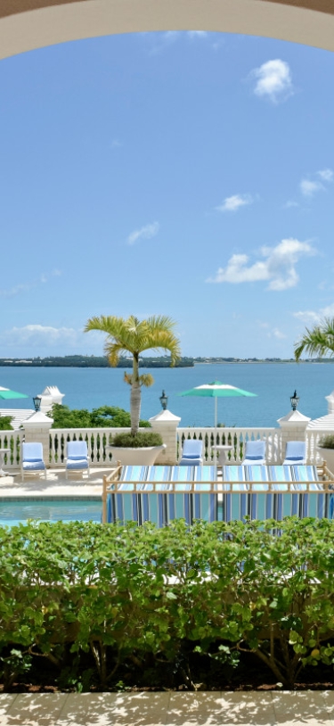 Rosewood Bermuda – Pool Porch View Rosewood